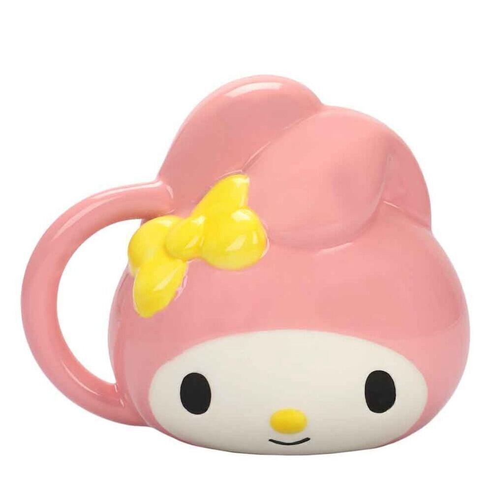 Bioworld‎ Sanrio My Melody Face Sculpted Mug Pink Yellow NEW 10 oz